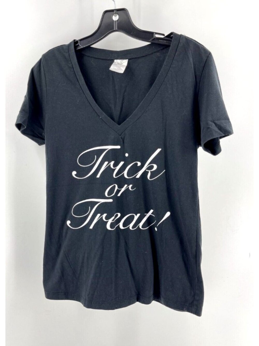 Women's Spirit Halloween Spooky Black Jack Trick Or Treat T Shirt Tee Size Med